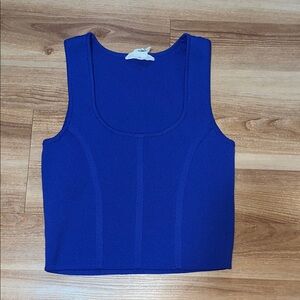 Women's Blue Sleeveless Top